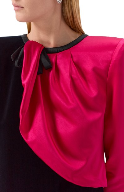 Комбинированное платье VALENTINO, арт. 7B0VDM06/9Q9, фото 4