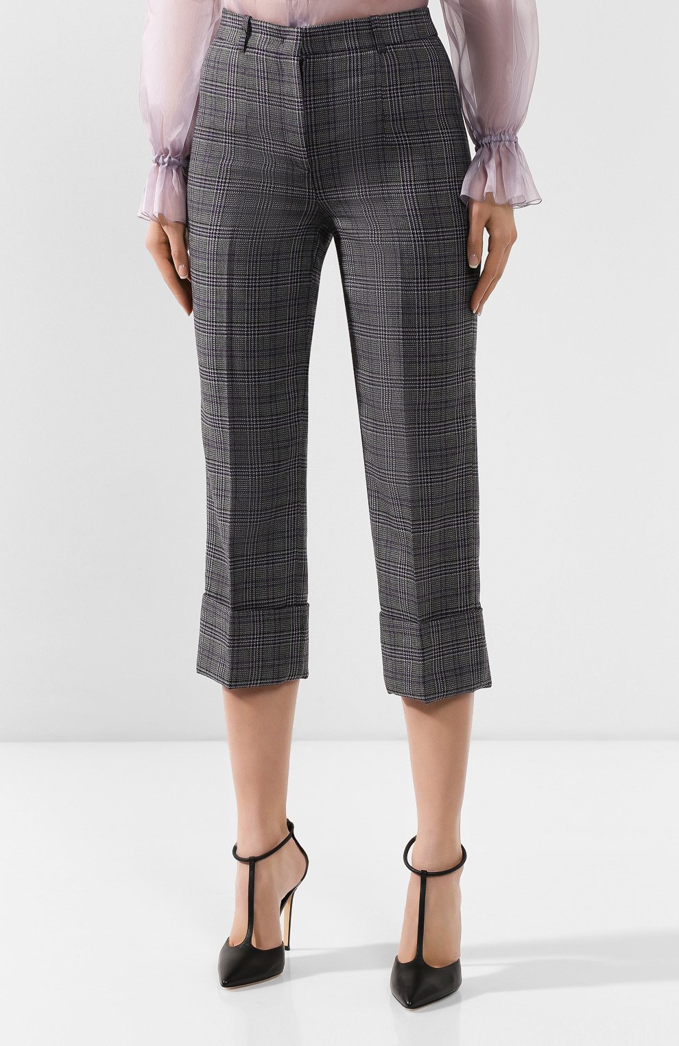 Шерстяные брюки MICHAEL KORS COLLECTION, арт. 210AKN503, фото 3