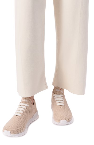 Текстильные кроссовки fit KITON светло-бежевого цвета по цене 98900 руб., арт. DSSFITSN00809, фото 2 Текстильные кроссовки fit KITON, арт. DSSFITSN00809, фото 2