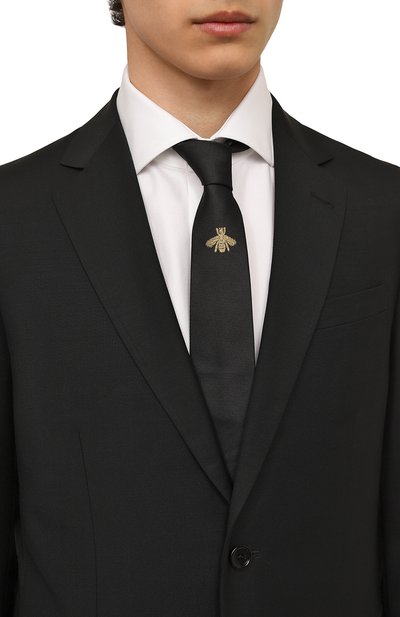 Шелковый галстук GUCCI, арт. 454658 4E647, фото 2