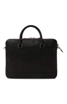 Мужская портфель biker MOSCHINO черного цвета, арт. A7448/8002 | Фото 6 (Материал сплава: Проставлено; Драгоценные камни: Проставлено; Ремень/цепочка: На ремешке; Размер: large; Материал: Натуральная кожа; Сумки-технические: Портфели)