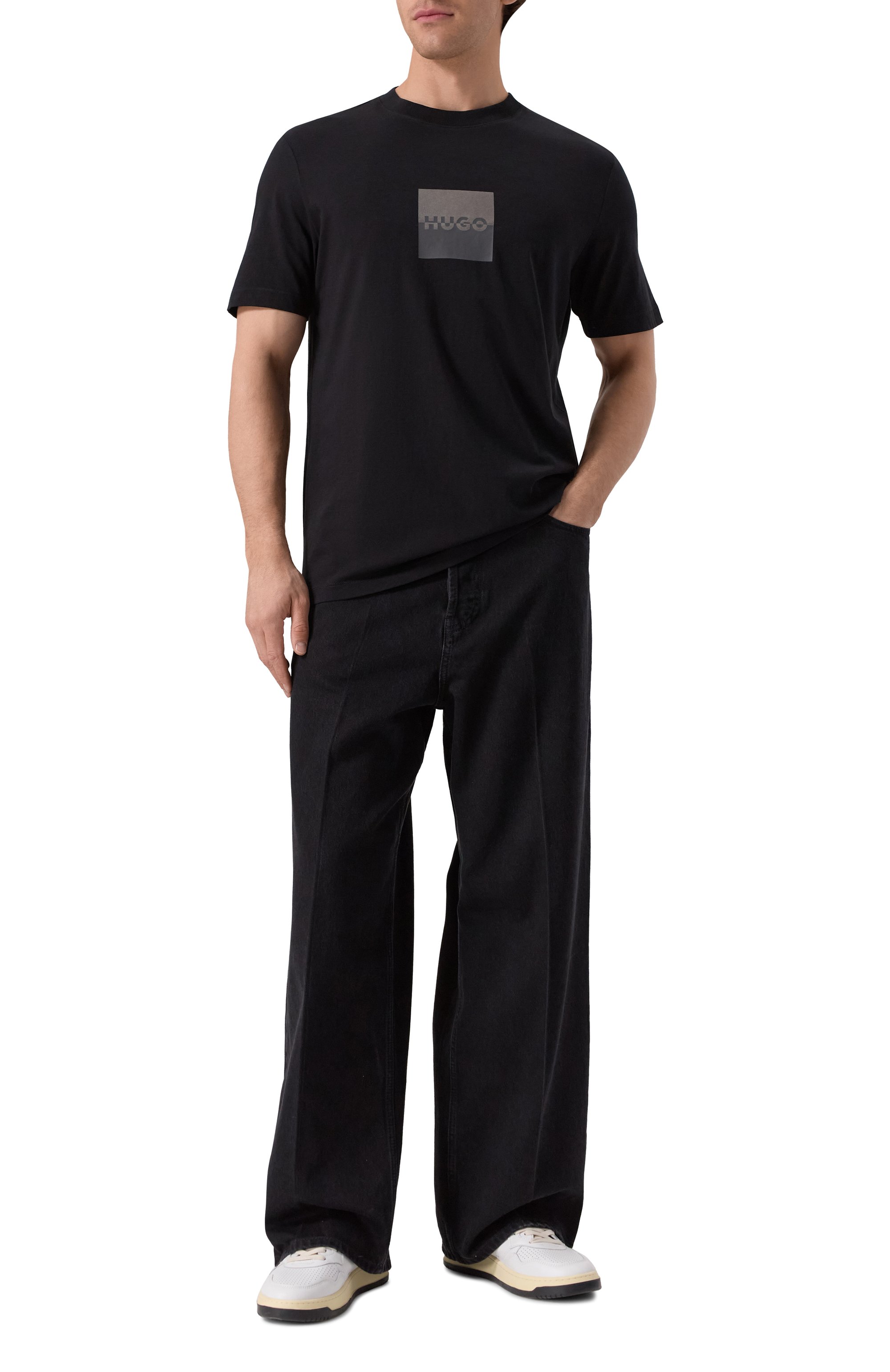 Хлопковая футболка HUGO, арт. 50542784, фото 2