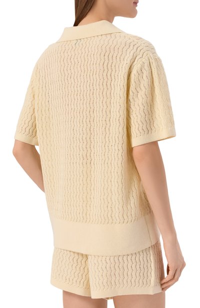 Поло из хлопка и льна YUZEFI, арт. AURI-EYELASH P0L0/KNIT, фото 4
