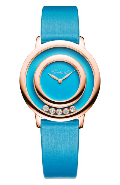 Женские часы happy diamonds icons round turquoise CHOPARD, арт. 209429-5104