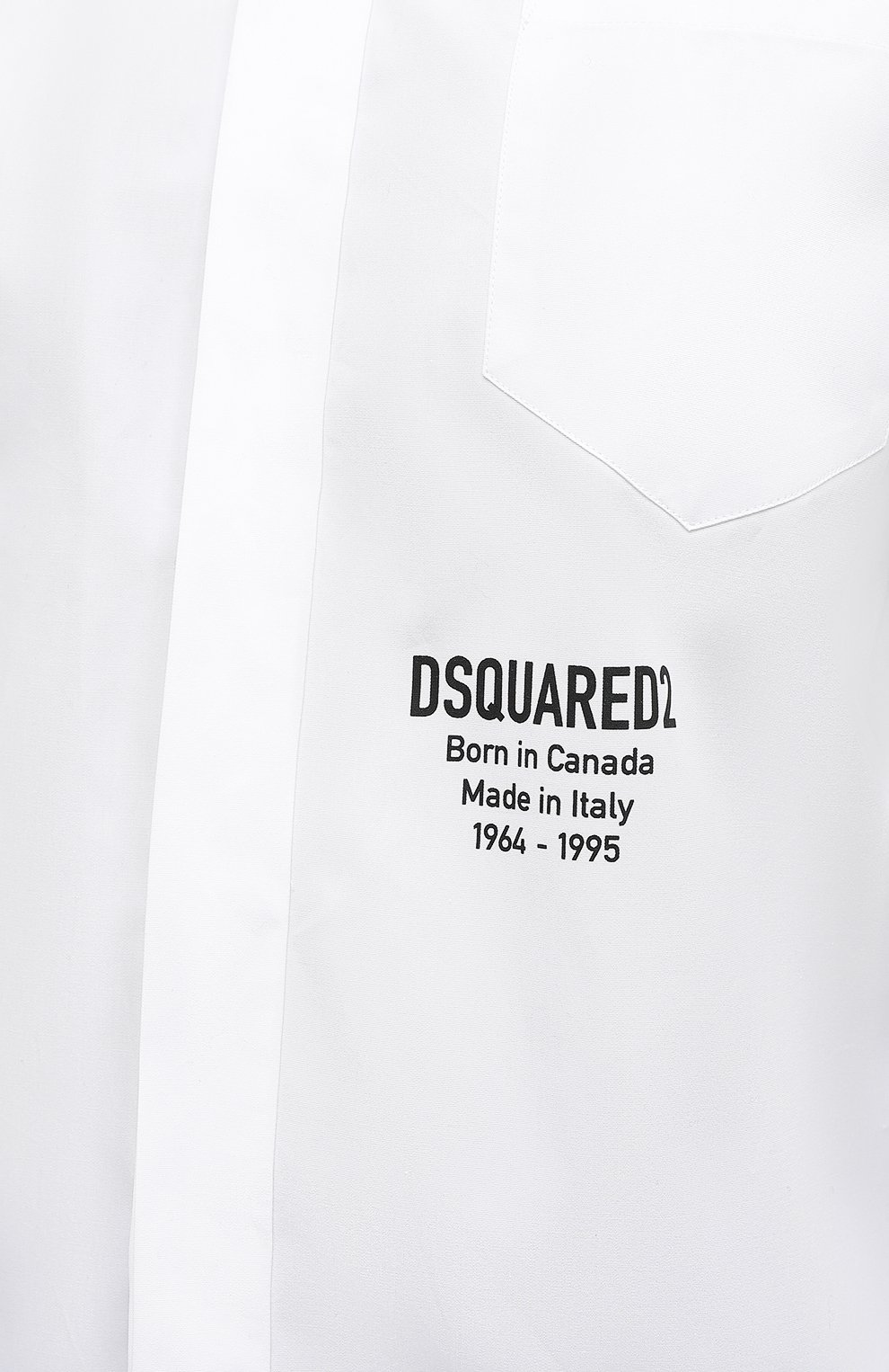 Хлопковая рубашка DSQUARED2 белого цвета по цене 27950 руб., арт. S75DL0733/S36275, фото 5 Хлопковая рубашка DSQUARED2, арт. S75DL0733/S36275, фото 5