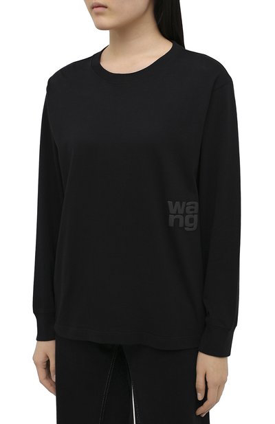 Хлопковый лонгслив ALEXANDERWANG.T, арт. 4CC1201151, фото 3