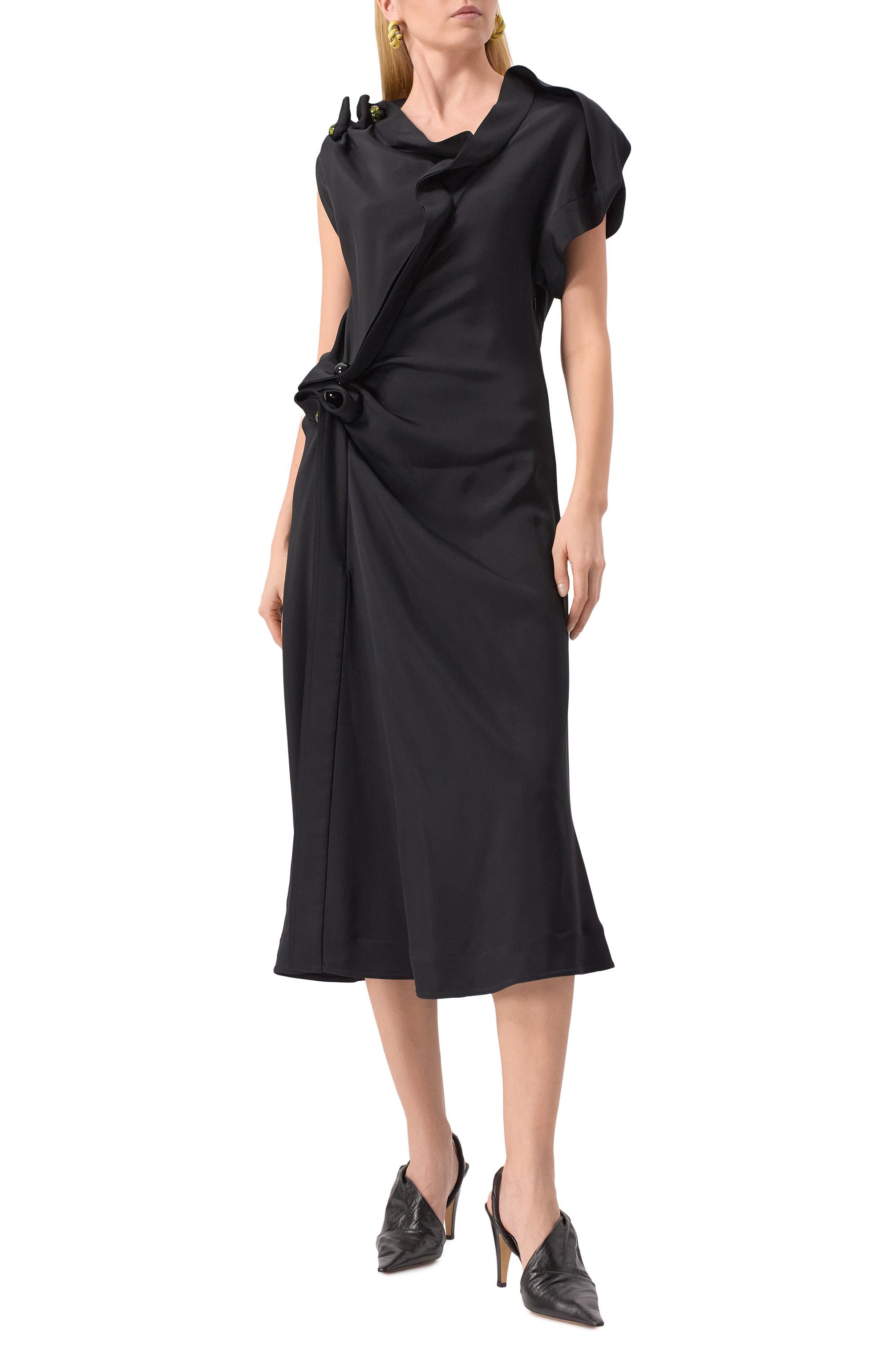 Платье из вискозы BOTTEGA VENETA, арт. 801926 V3Z10, фото 3