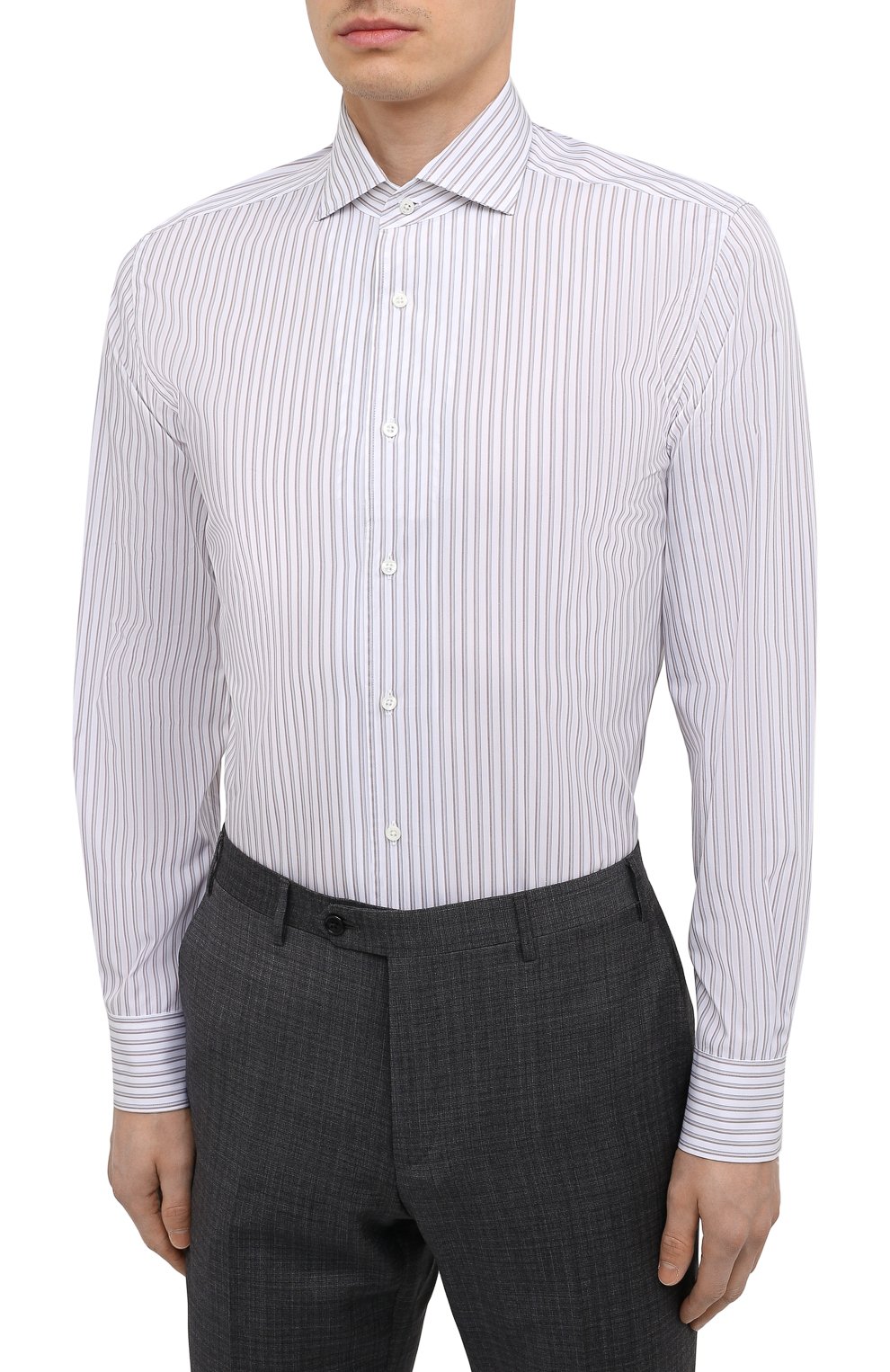 Хлопковая сорочка CORNELIANI, арт. 87P156-1111310/00, фото 3