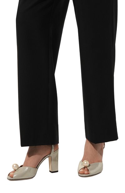 Кожаные босоножки sacaria JIMMY CHOO золотого цвета по цене 74850 руб., арт. SACARIA 85/UYX, фото 3 Кожаные босоножки sacaria JIMMY CHOO, арт. SACARIA 85/UYX, фото 3