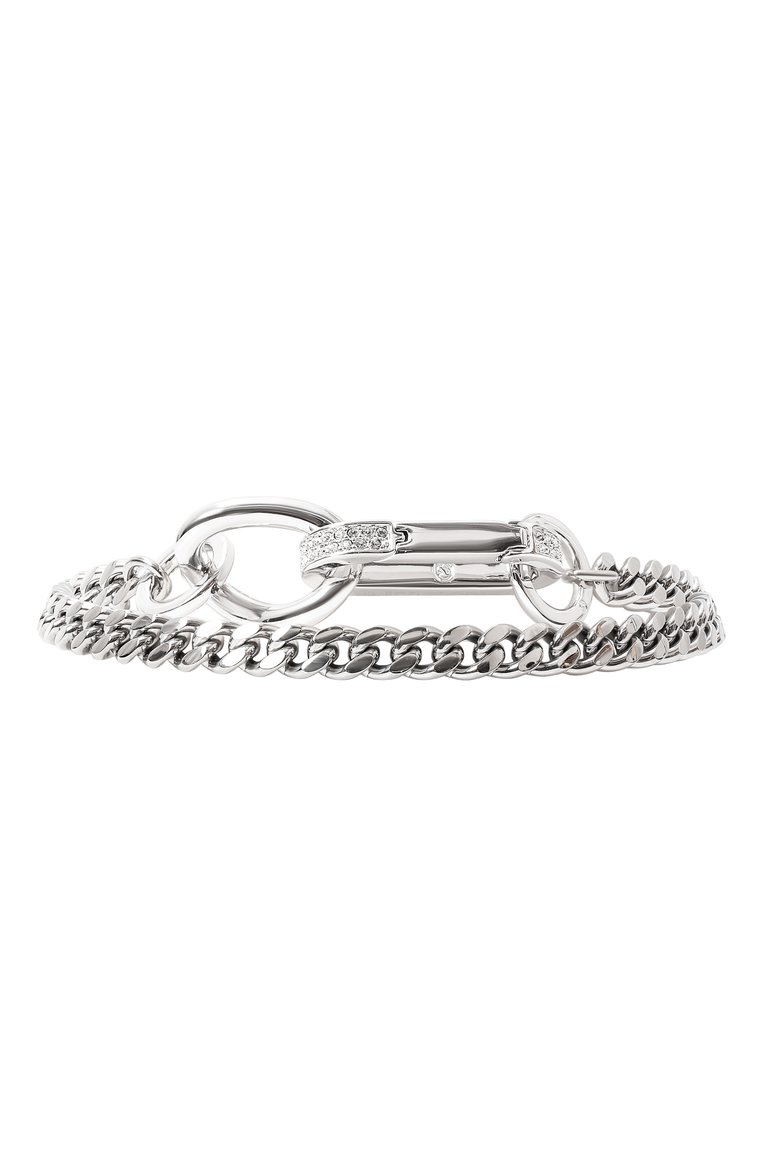 Женский браслет dextera SWAROVSKI серебряного цвета, арт. 5642597 | Фото 3 (Нос: Не проставлено; Материал: Металл, Кристаллы)