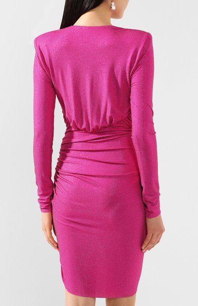 Платье из вискозы ALEXANDRE VAUTHIER фуксия цвета по цене 359000 руб., арт. 202DR1280B 1029B-202, фото 4 Платье из вискозы ALEXANDRE VAUTHIER, арт. 202DR1280B 1029B-202, фото 4