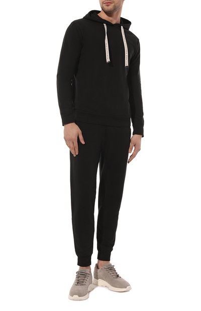 Хлопковое худи DANIELE FIESOLI черного цвета по цене 19850 руб., арт. DF0653, фото 2 Хлопковое худи DANIELE FIESOLI, арт. DF0653, фото 2