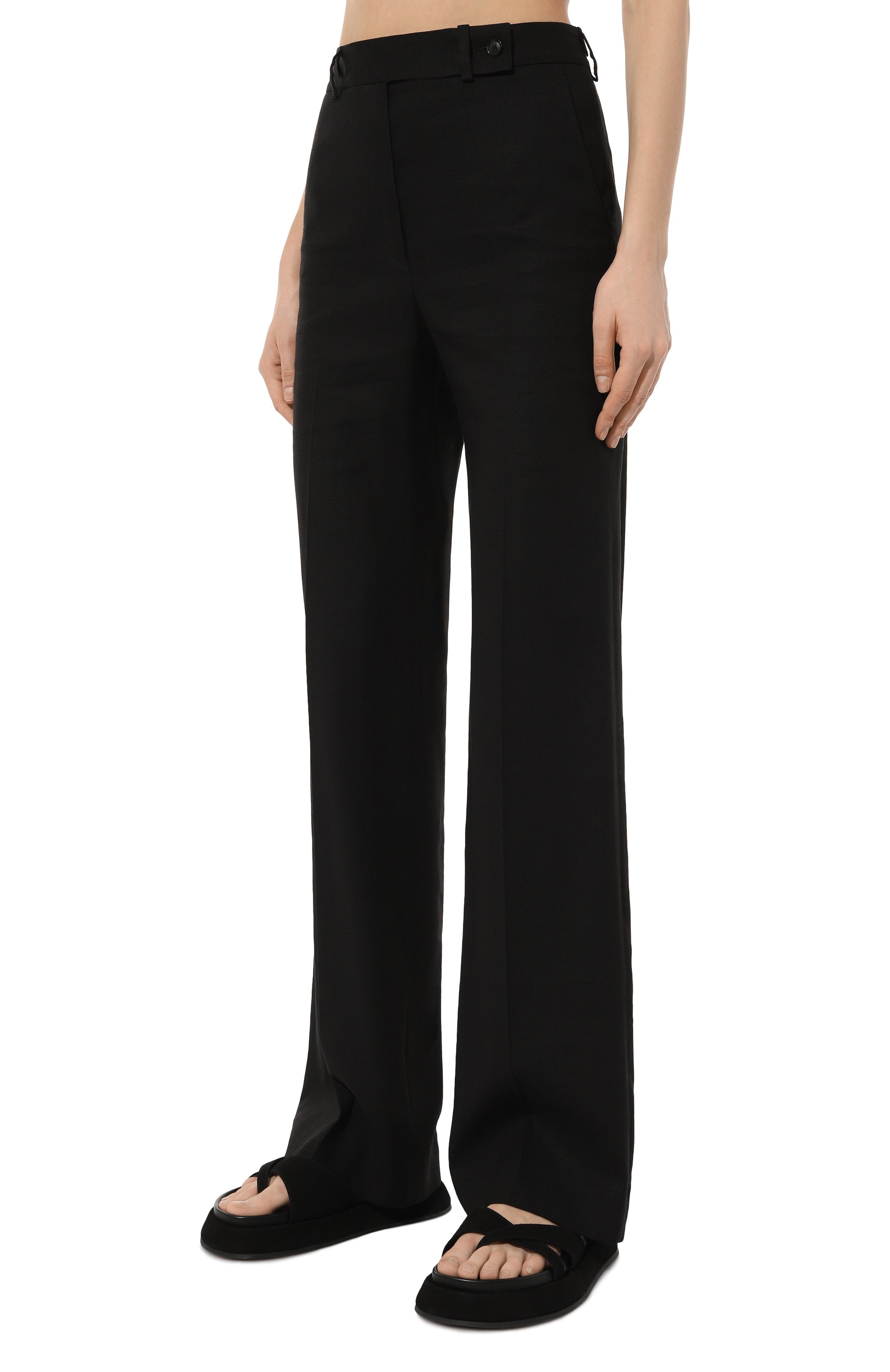 Брюки изо льна и вискозы KITON, арт. D48109K09T84, фото 3