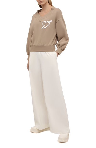 Хлопковый свитшот PALM ANGELS, арт. PWBA025S21FLE0048501, фото 2