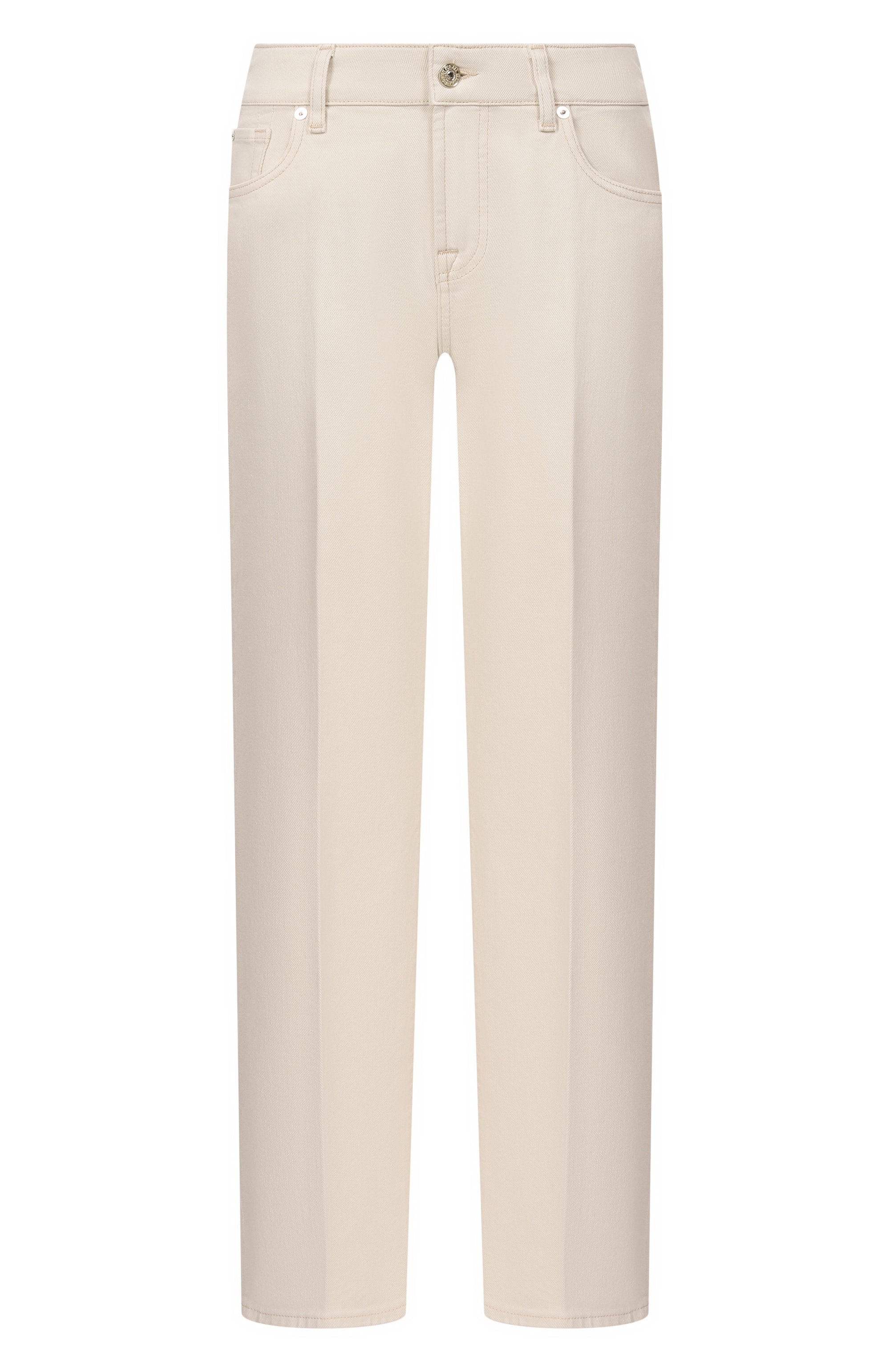 Джинсы calie 7 FOR ALL MANKIND кремового цвета по цене 31900 руб., арт. 7UC90G96-309, фото 1 Джинсы calie 7 FOR ALL MANKIND, арт. 7UC90G96-309, фото 1