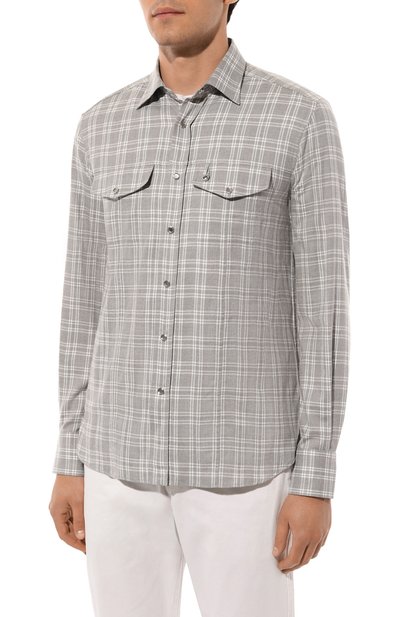 Рубашка из хлопка и лиоцелла STEFANO RICCI, арт. MC007067/BN2821, фото 3