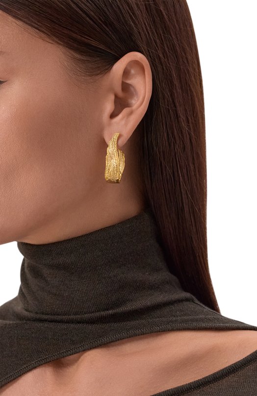 Серьги-крылья Drowning to Embrace Caviar jewellery DTE004 Золотой  DTE004 Фото 2