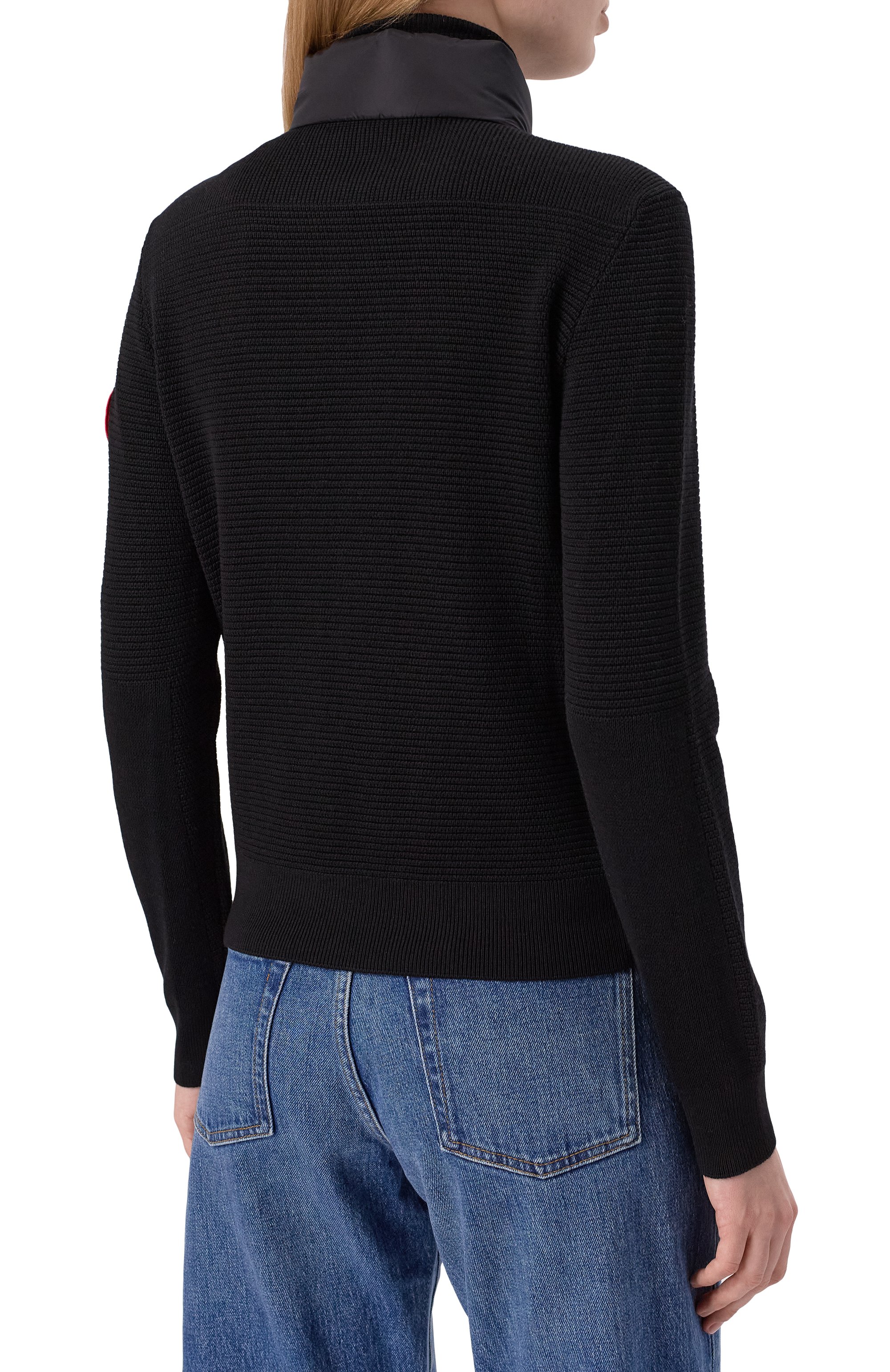 Комбинированный кардиган CANADA GOOSE черного цвета по цене 107500 руб., арт. 6830L, фото 4 Комбинированный кардиган CANADA GOOSE, арт. 6830L, фото 4