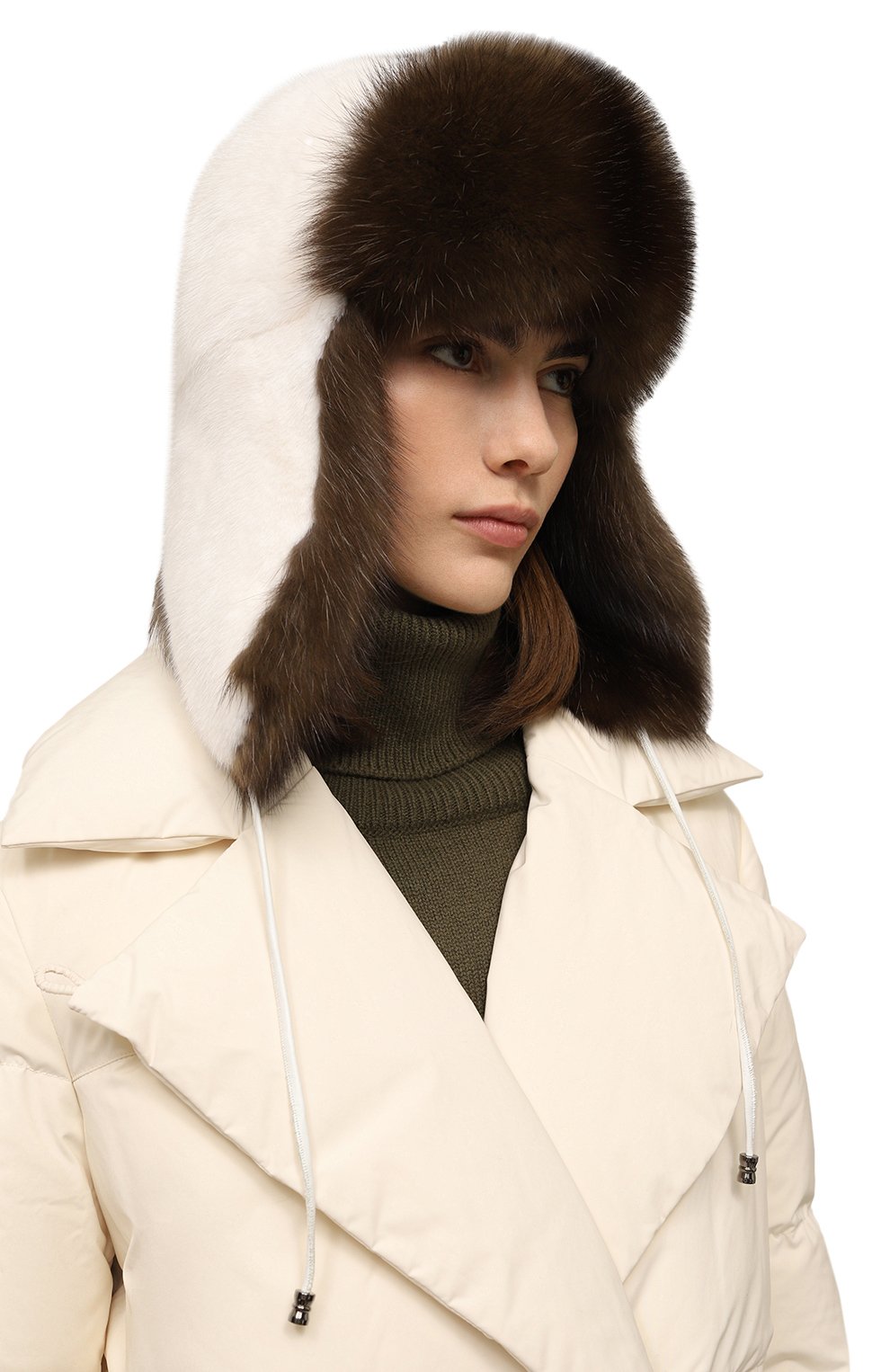 Шапка-ушанка из меха норки и соболя VICTORIA KUSENKOVA, арт. 091703504094, фото 2