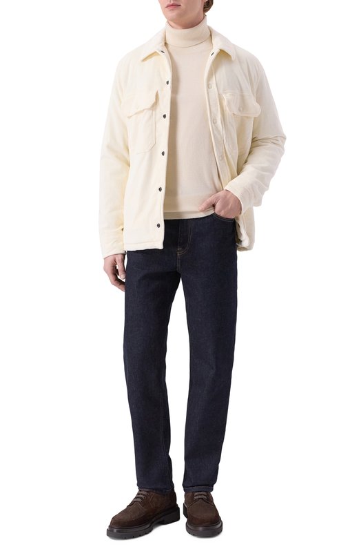 Вельветовая куртка-рубашка Jacob Cohen 25I P/JUR_ER013 001 S4248 TR Кремовый  25I P/JUR_ER013 001 S4248 TR Фото 2