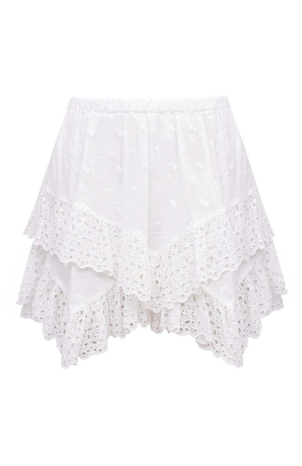 Хлопковая юбка ISABEL MARANT ETOILE белого цвета по цене 45150 руб., арт. 24PSH0116FA-B1J10E, фото 1 Хлопковая юбка ISABEL MARANT ETOILE, арт. 24PSH0116FA-B1J10E, фото 1
