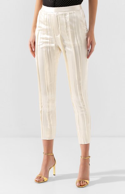 Шелковые брюки SAINT LAURENT, арт. 611919/Y2A31, фото 3