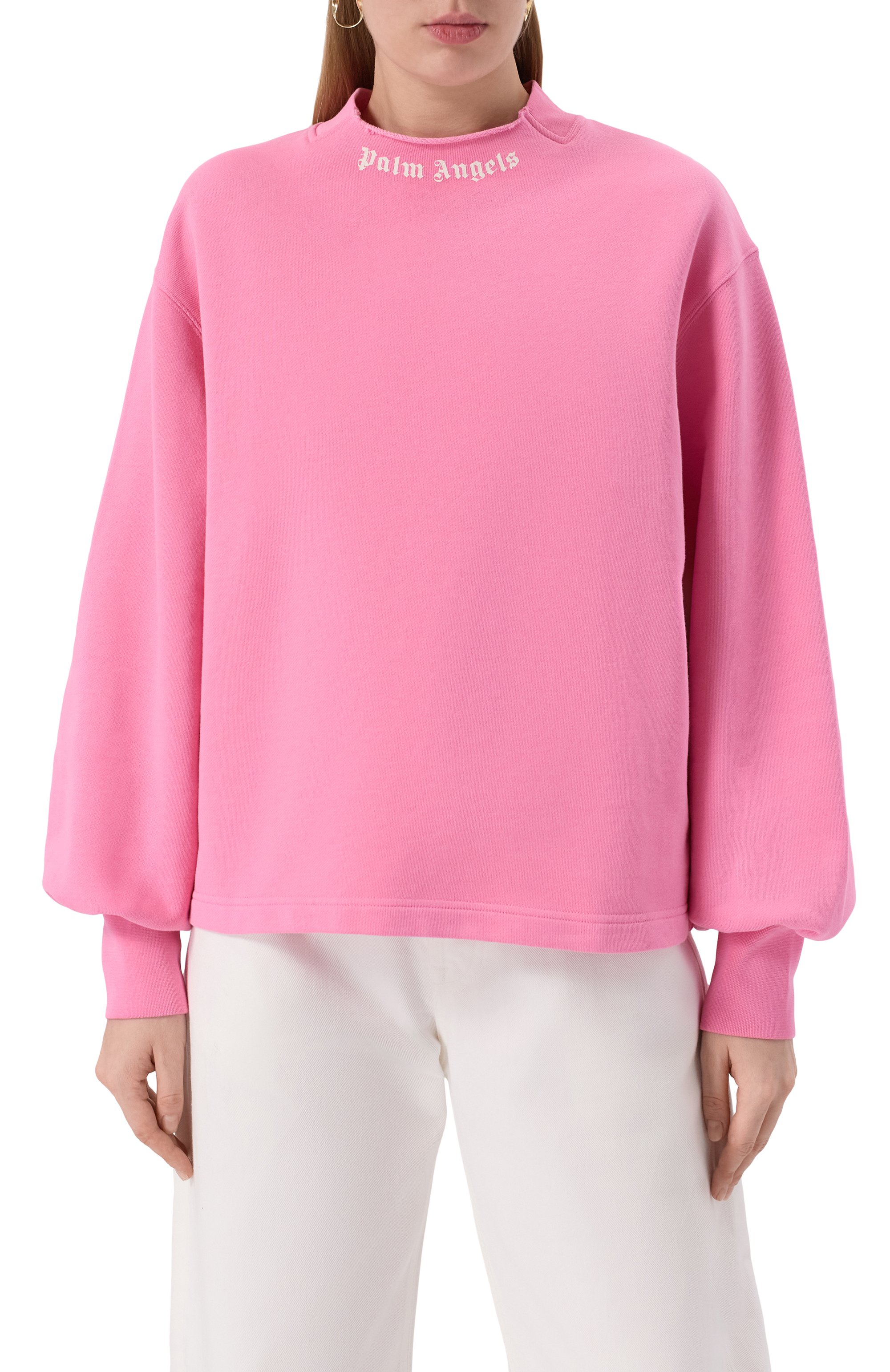 Хлопковый свитшот PALM ANGELS, арт. PWBA05EF25FLE001, фото 3