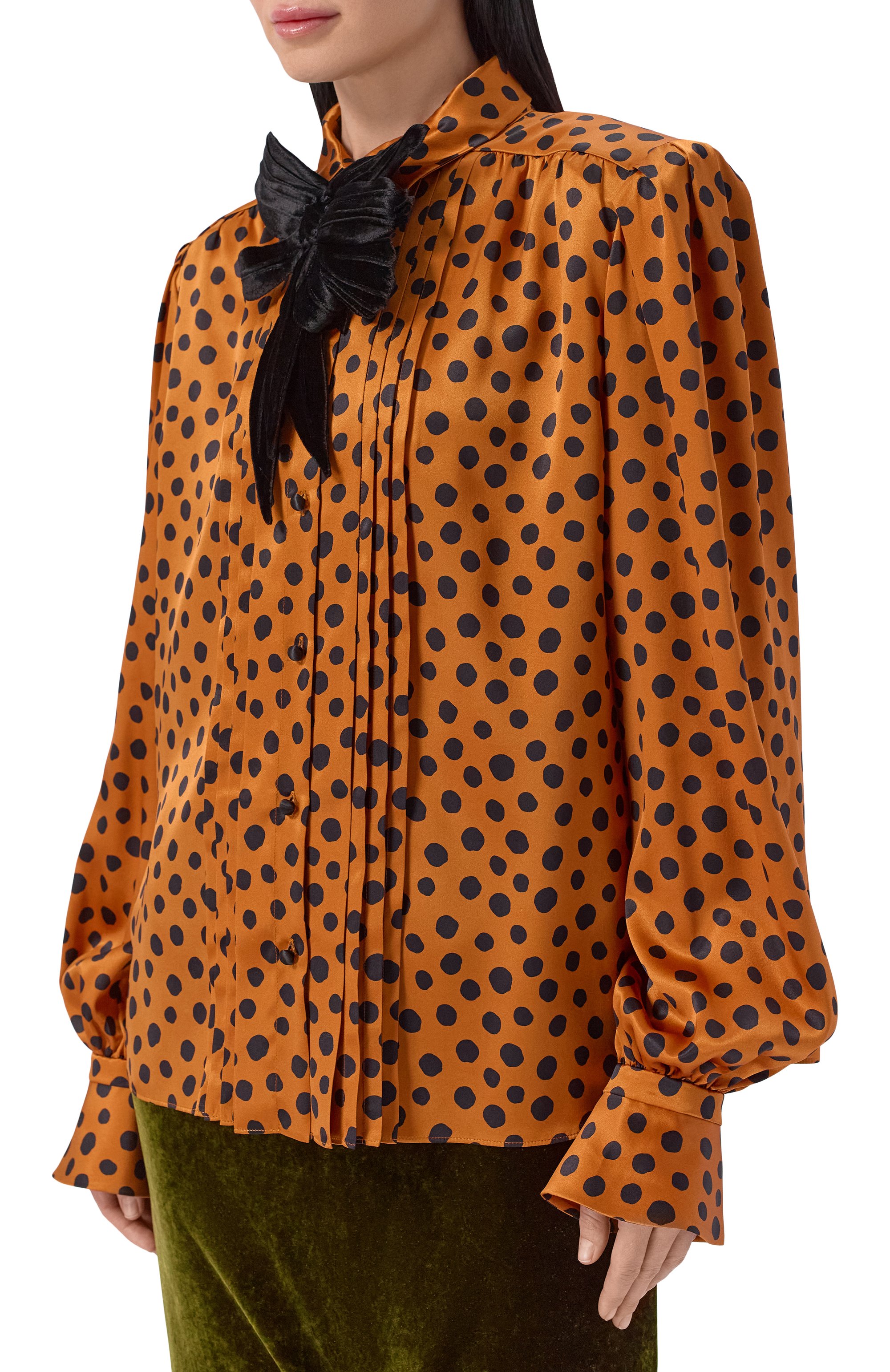 Атласная блузка VALENTINO, арт. 8B0AB8F8/A8J, фото 3