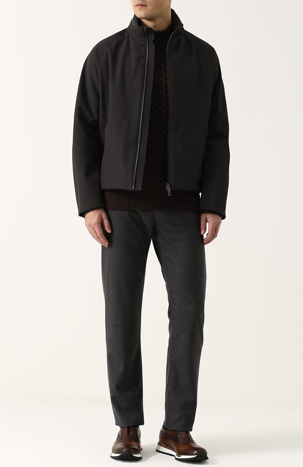 Бомбер 175lp на молнии с воротником-стойкой LORO PIANA, арт. FAG4272, фото 2