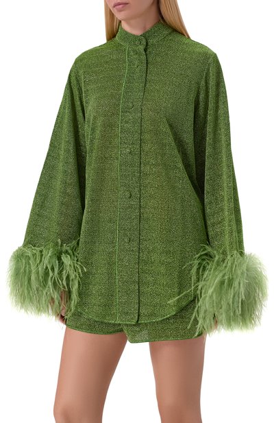 Блузка с отделкой перьями OSEREE, арт. LSF213, фото 3