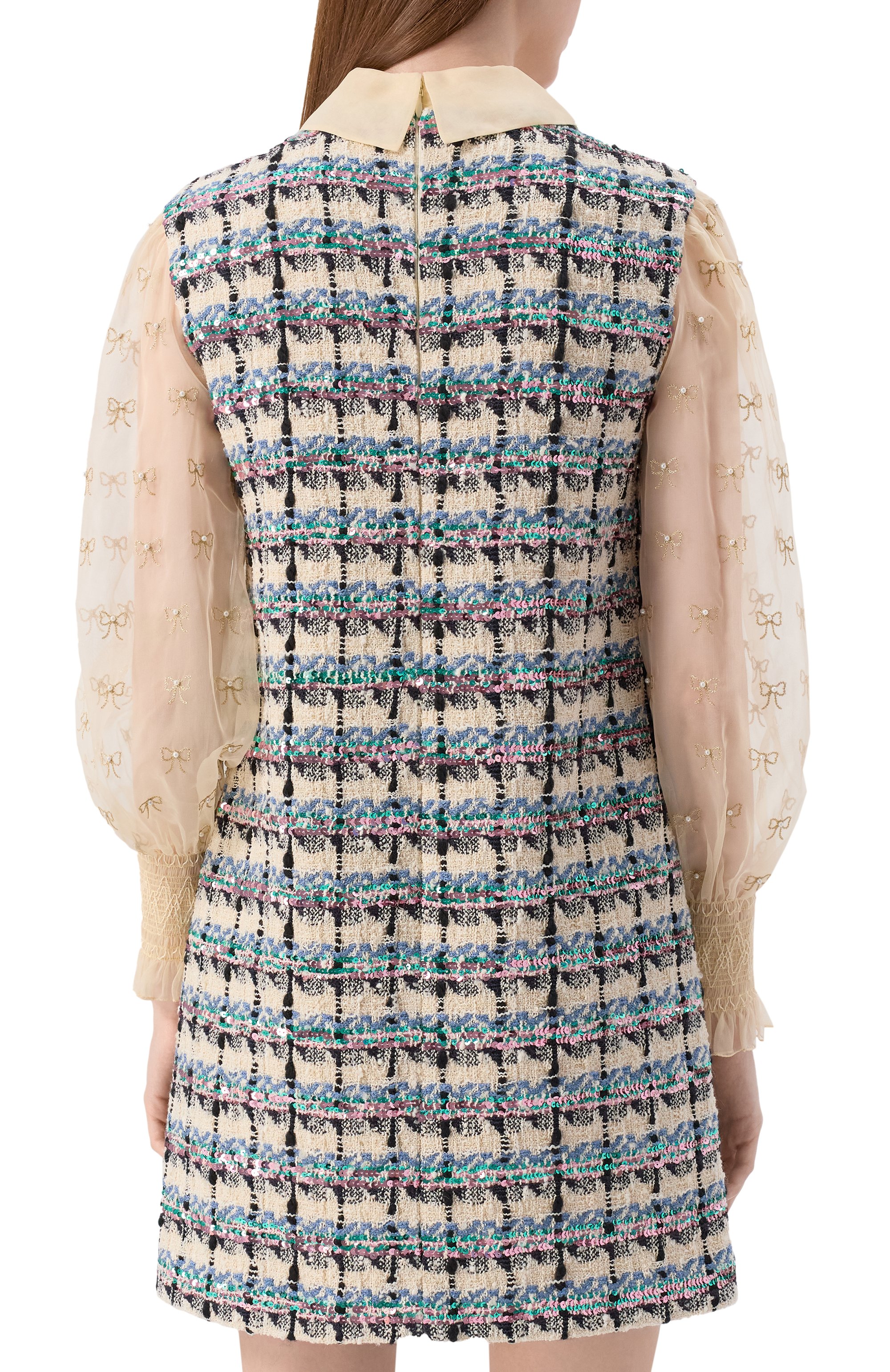 Твидовое платье VALENTINO, арт. 7B3VADR5/9E6, фото 4