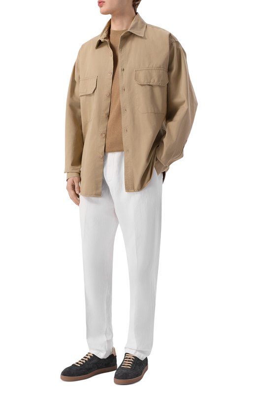 Брюки из лиоцелла и льна White Sand 26SU66/80 Белый  26SU66/80 Фото 2