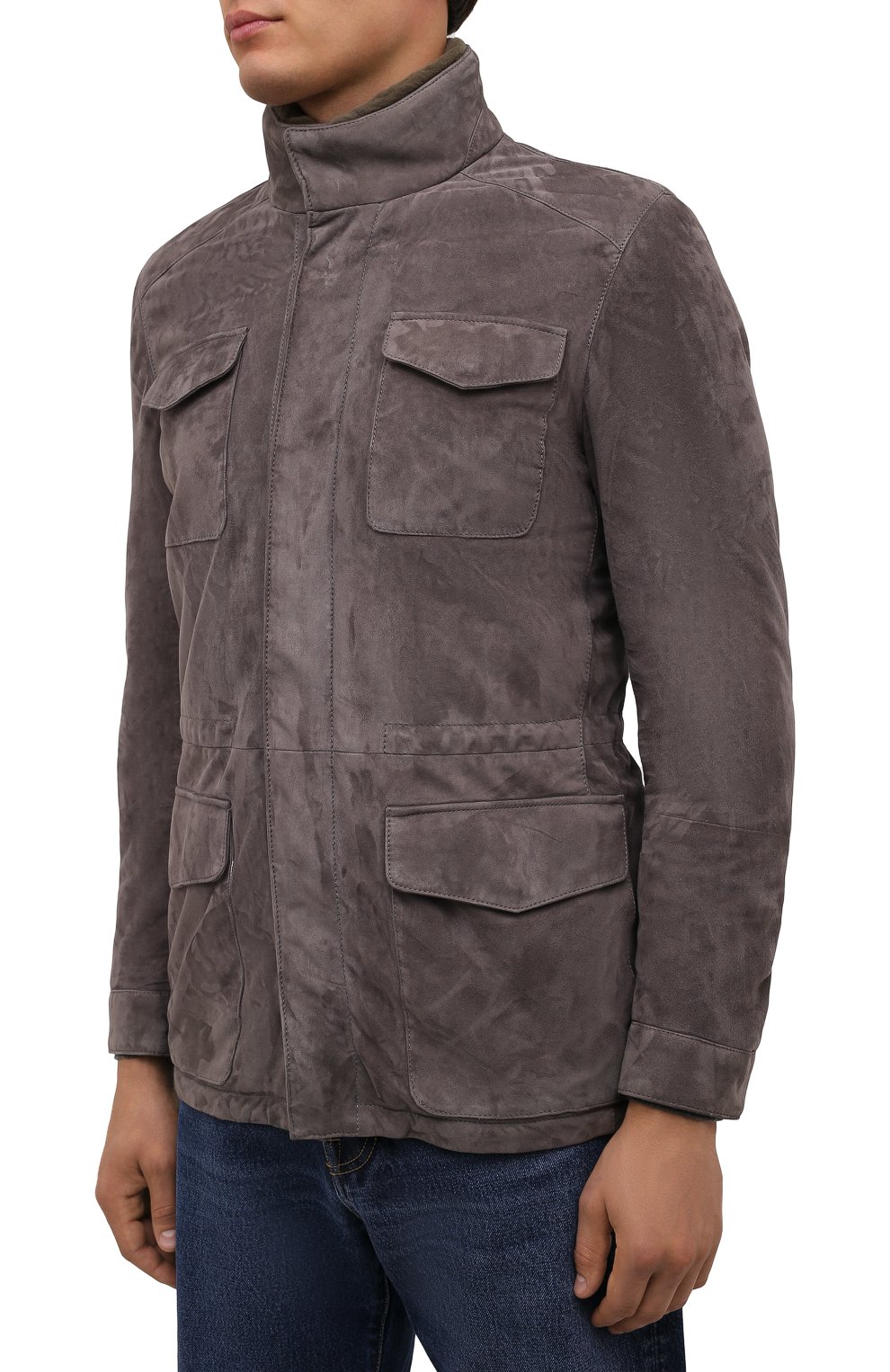 Замшевая куртка с меховой отделкой ANDREA CAMPAGNA, арт. A3T144/5603, фото 3