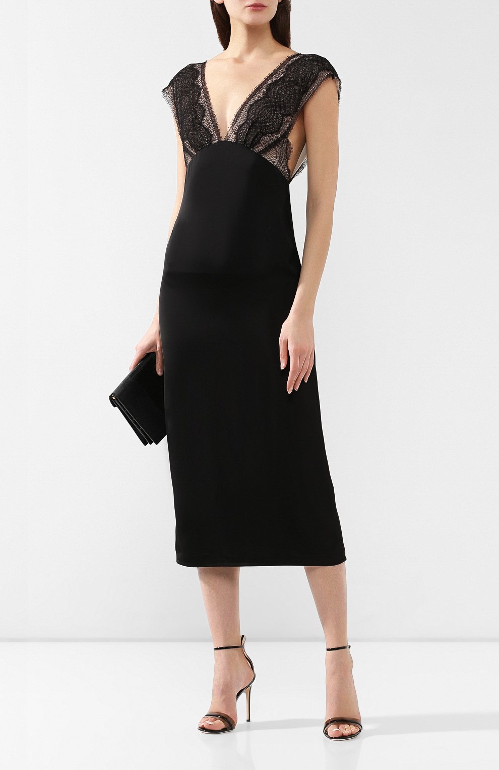Платье из вискозы VICTORIA BECKHAM, арт. DR MID 68100 MSS19 FLUID SATIN, фото 2