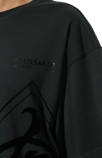Хлопковая футболка TRUSSARDI, арт. 52T00760-1T006522, фото 5