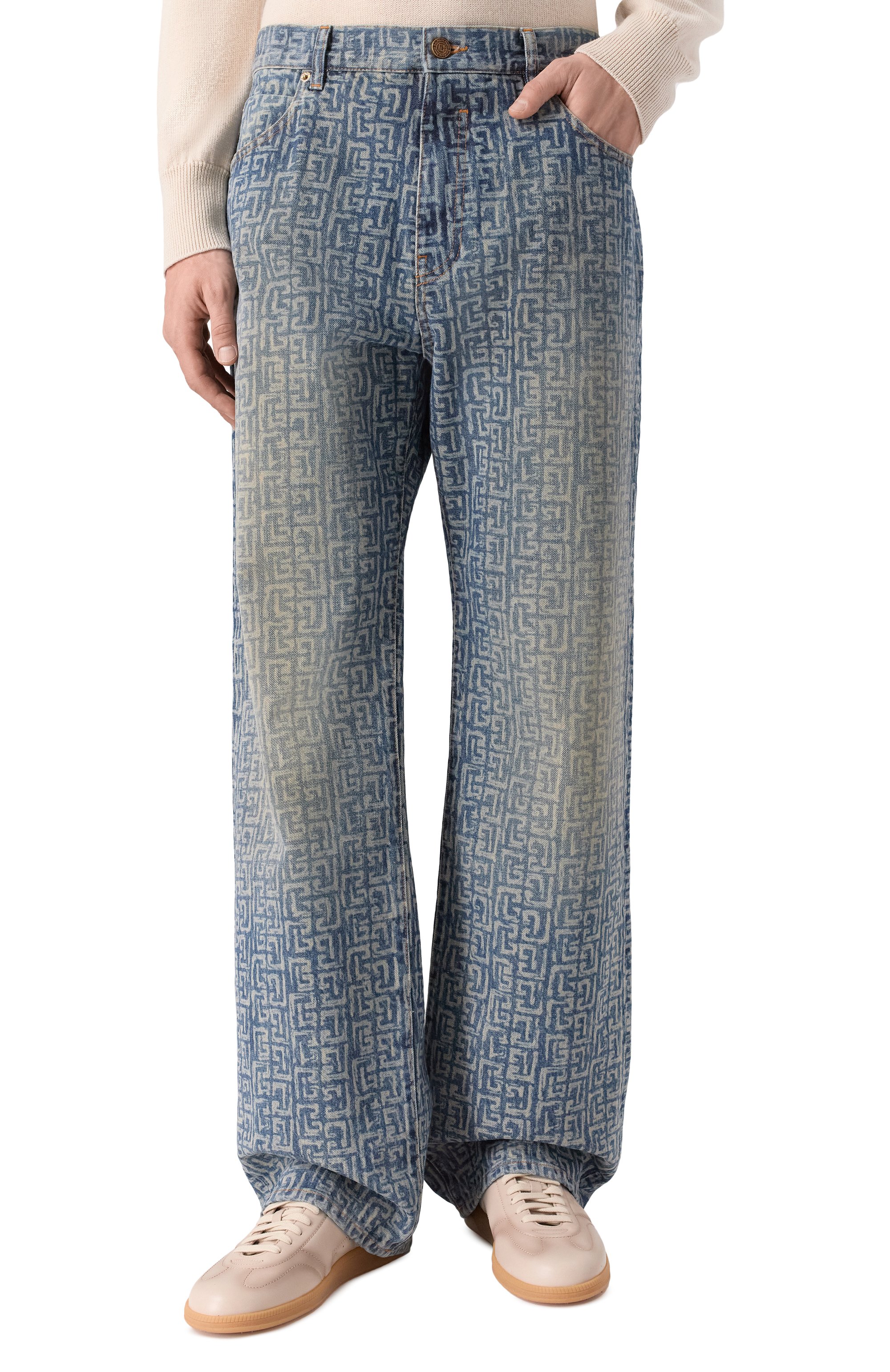 Джинсы loose BALMAIN, арт. GH1ML135/DG12, фото 3