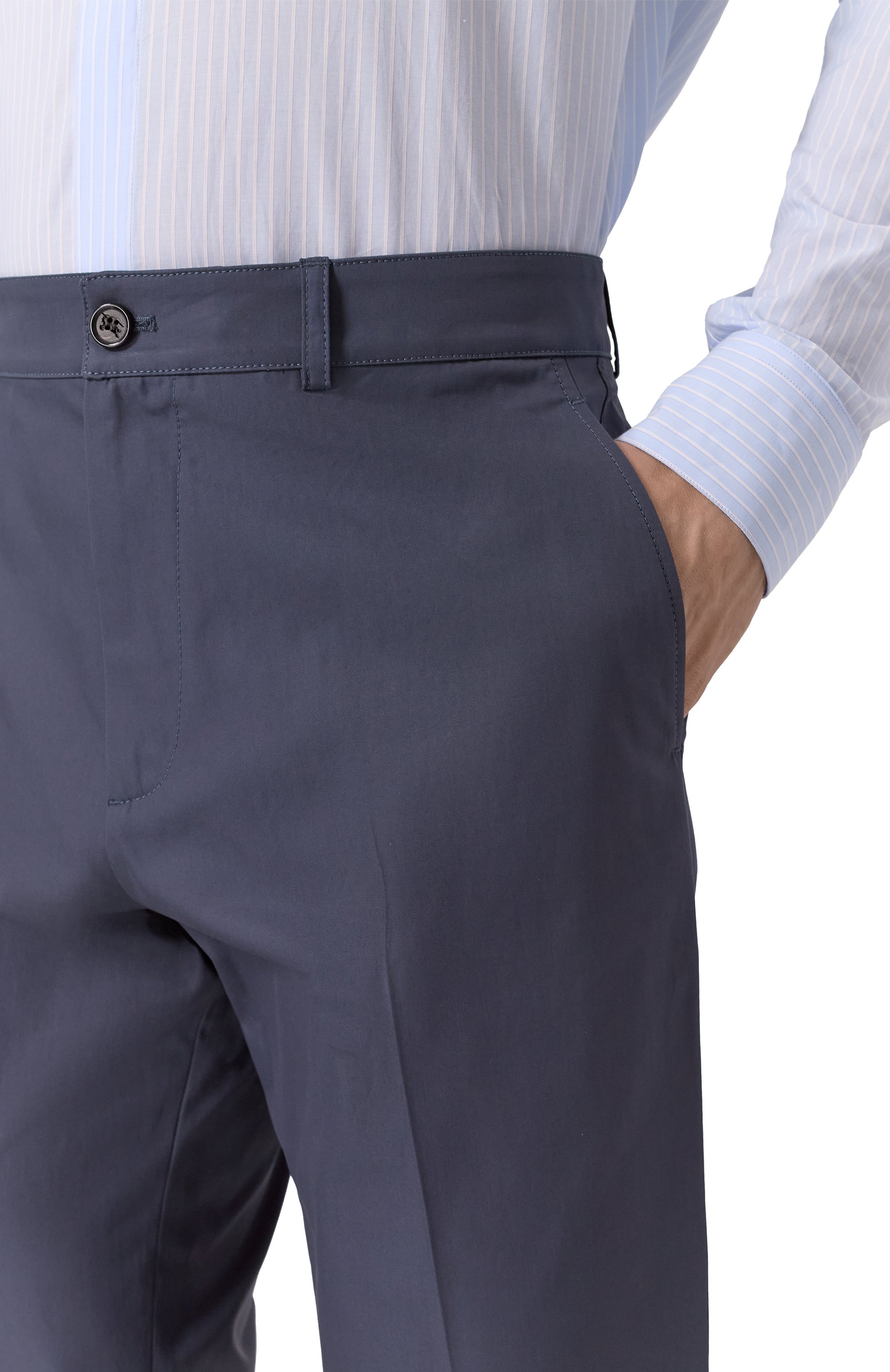 Хлопковые брюки BURBERRY, арт. 8106225, фото 5