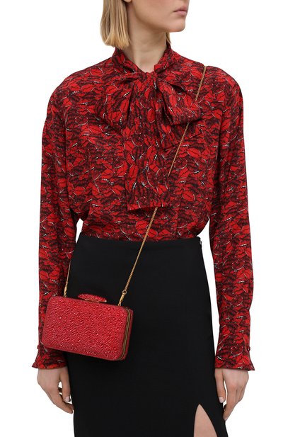 Клатч VALENTINO красного цвета по цене 566500 руб., арт. VW2B0I31/FEI, фото 5 Клатч VALENTINO, арт. VW2B0I31/FEI, фото 5