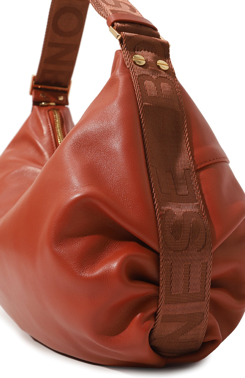 Сумка hobo medium BORBONESE оранжевого цвета по цене 67900 руб., арт. 924162, фото 3 Сумка hobo medium BORBONESE, арт. 924162, фото 3