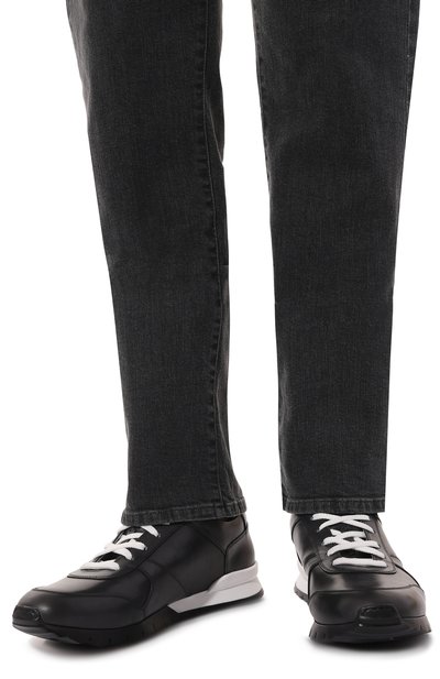 Кожаные кроссовки KITON, арт. USSA137N0010033, фото 3