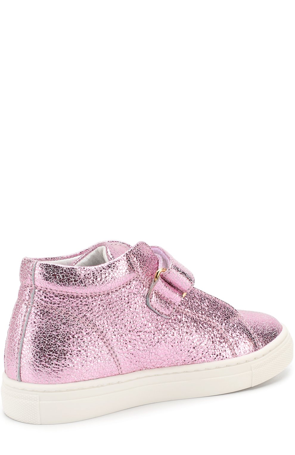 Кожаные кеды с металлизированной отделкой и аппликациями MISSOURI, арт. 4514/27-30, фото 3