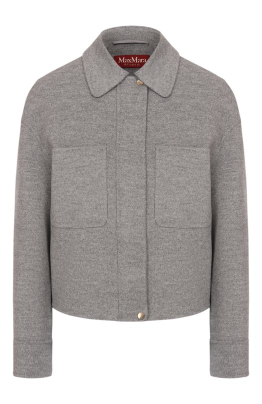 Куртка из шерсти и кашемира Max Mara Studio MADIS0N Серый MADIS0N