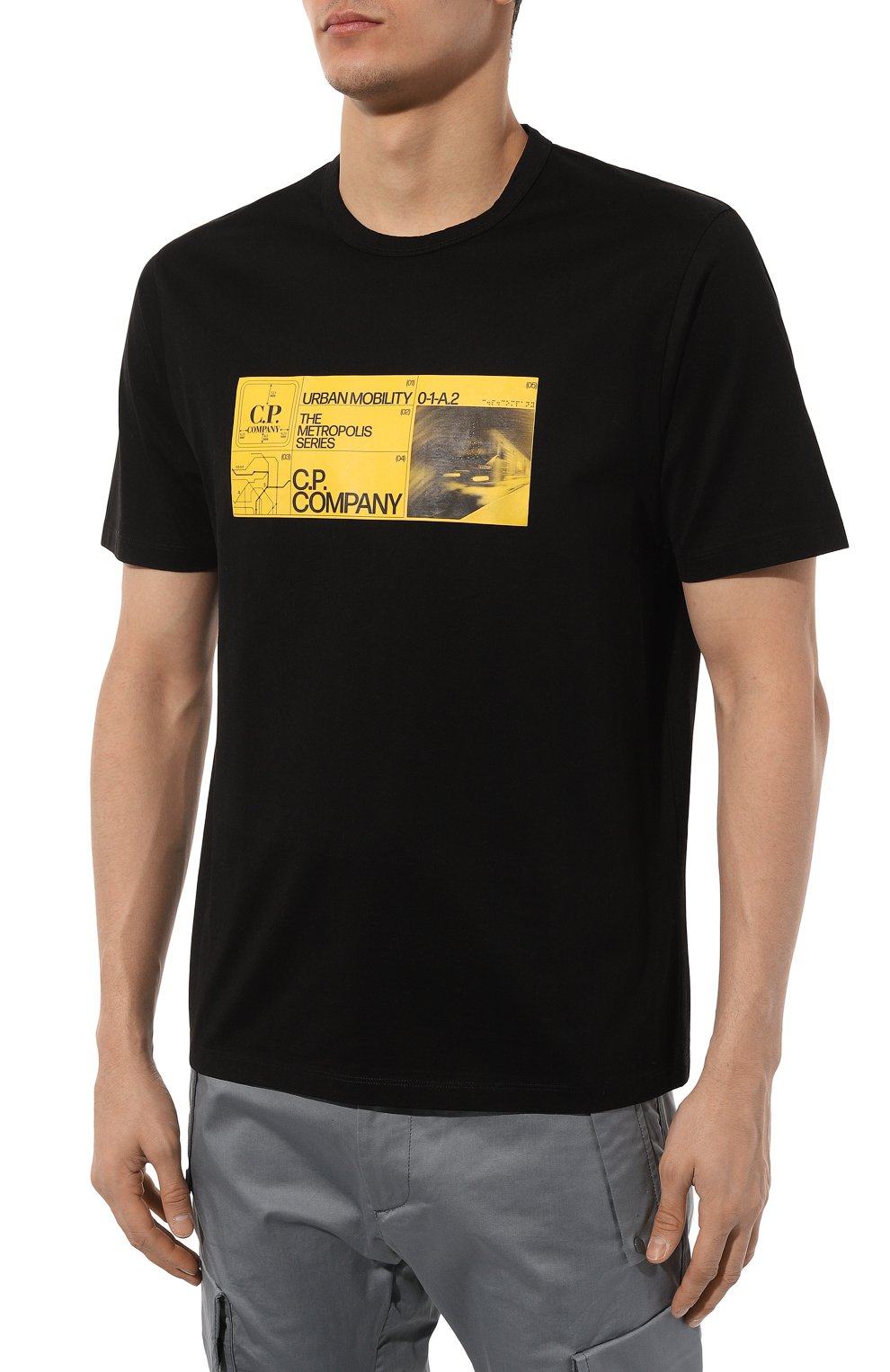 Хлопковая футболка C.P. COMPANY, арт. 16CLTS045A006370W, фото 3