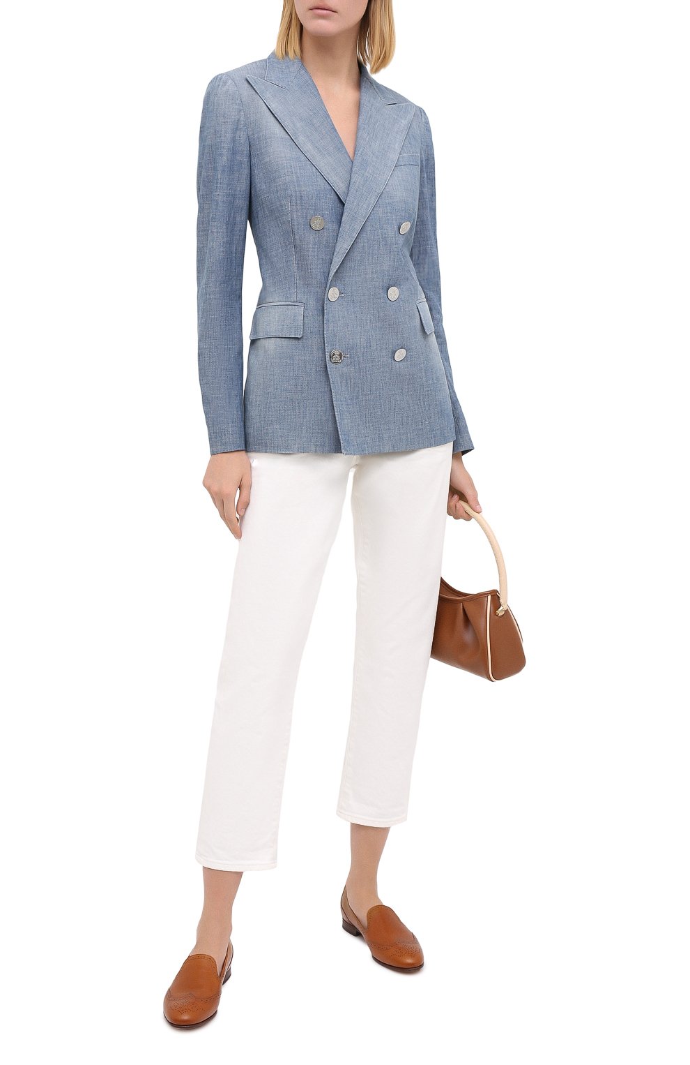 Кожаные лоферы RALPH LAUREN, арт. 800687042, фото 2