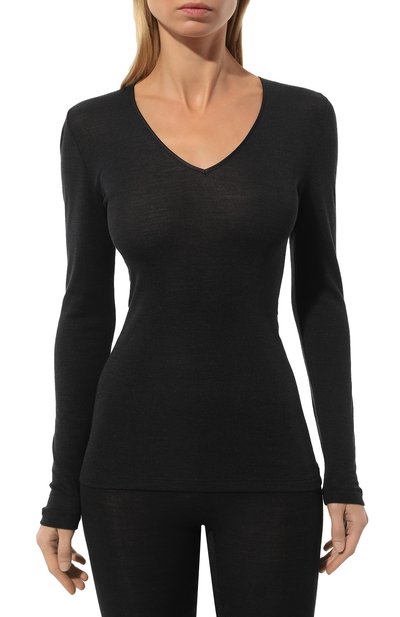 Лонгслив из шерсти и шелка HANRO, арт. 071418, фото 3