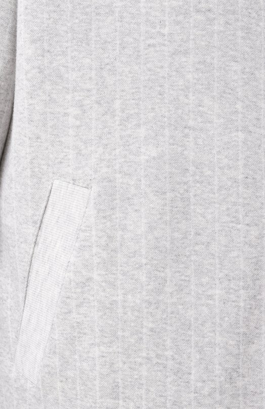 Толстовка из хлопка и кашемира Brunello Cucinelli MM8339072G Серый  MM8339072G Фото 6