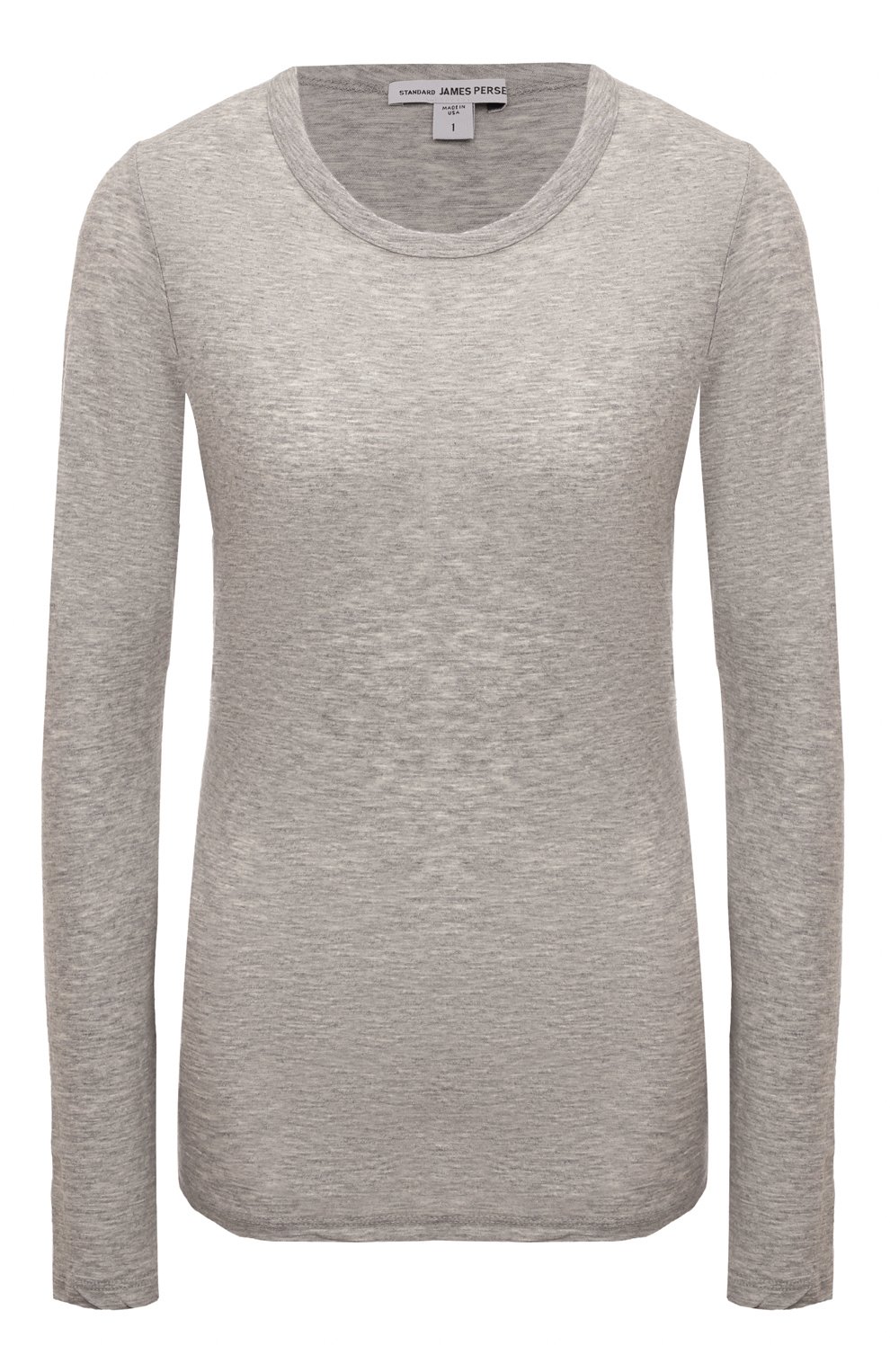 Хлопковый лонгслив JAMES PERSE, арт. WUA3361/HGY, фото 1