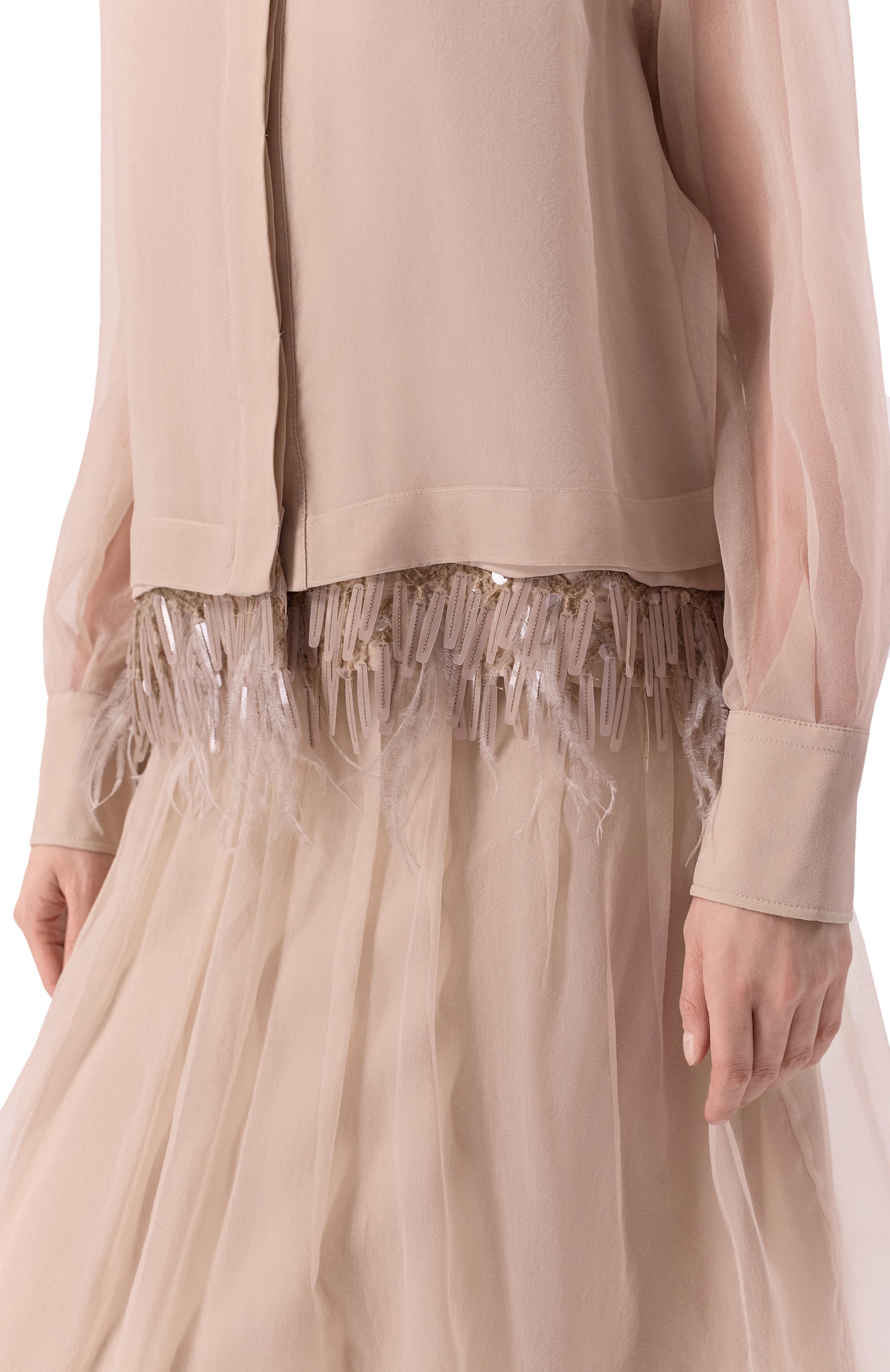 Шелковая блузка BRUNELLO CUCINELLI, арт. MF940RA116, фото 5