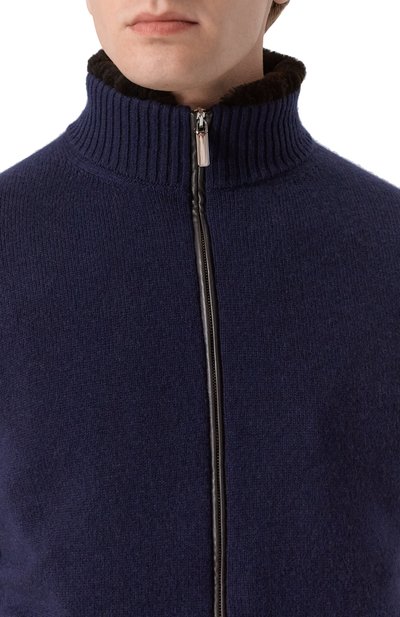 Кардиган с подкладкой из бобра ANDREA CAMPAGNA, арт. WU26WS510-09C-FWSPC1, фото 5