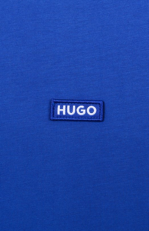 Хлопковая футболка HUGO Blue 50509991 Синий  50509991 Фото 6